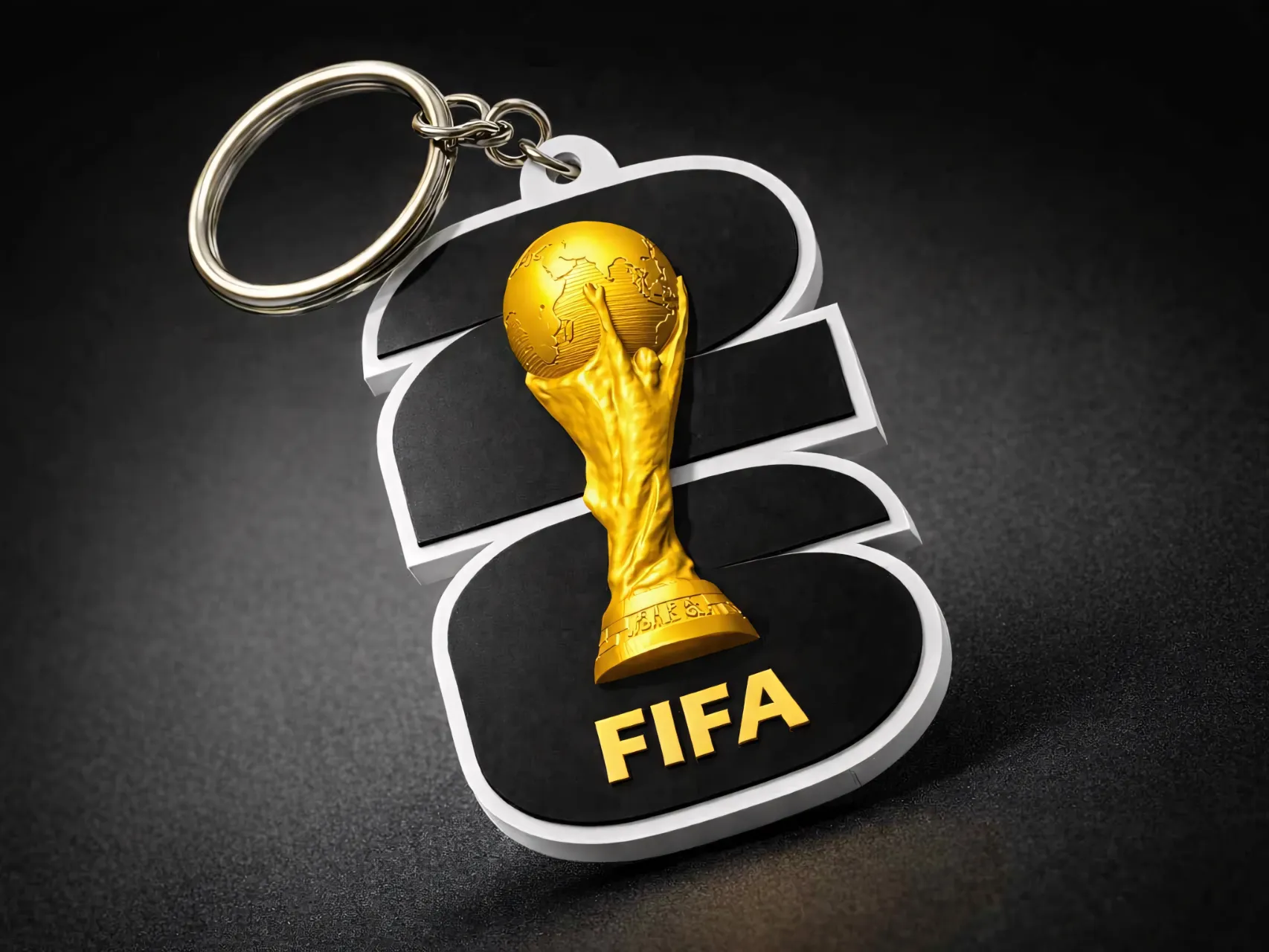 Porta-chaves Mundial 2026 Giratório